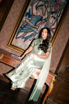 Murk - UNSTITCHED 3PC LUXURY SILK EMBROIDERED FRONT WITH EMBROIDERED DUPATTA AND TROUSER -V742