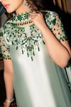 Murk - UNSTITCHED 3PC LUXURY SILK EMBROIDERED FRONT WITH EMBROIDERED DUPATTA AND TROUSER -V742