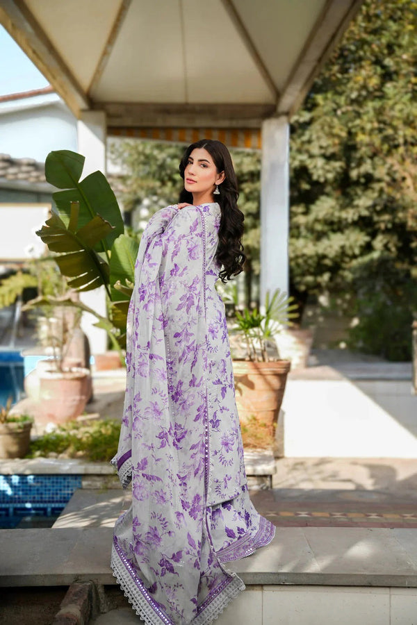 PRINTED KARANDI EMBROIDERY DRESS 3 PIECE V518